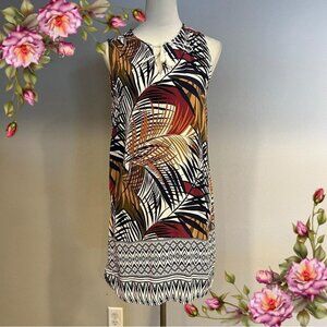 e Tropical Print Sleeveless